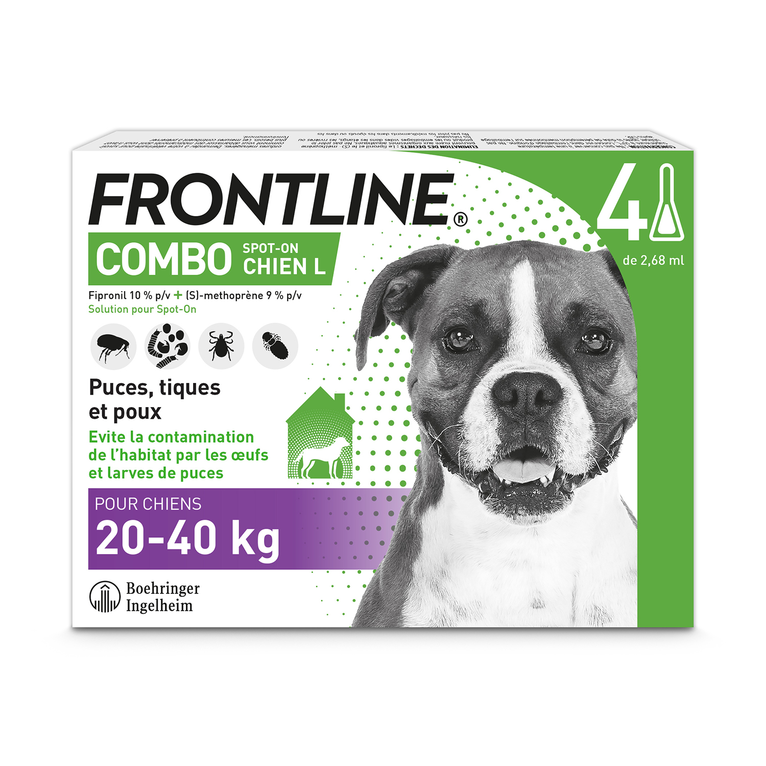 Frontline Combo Chien Taille L 4 pipettes