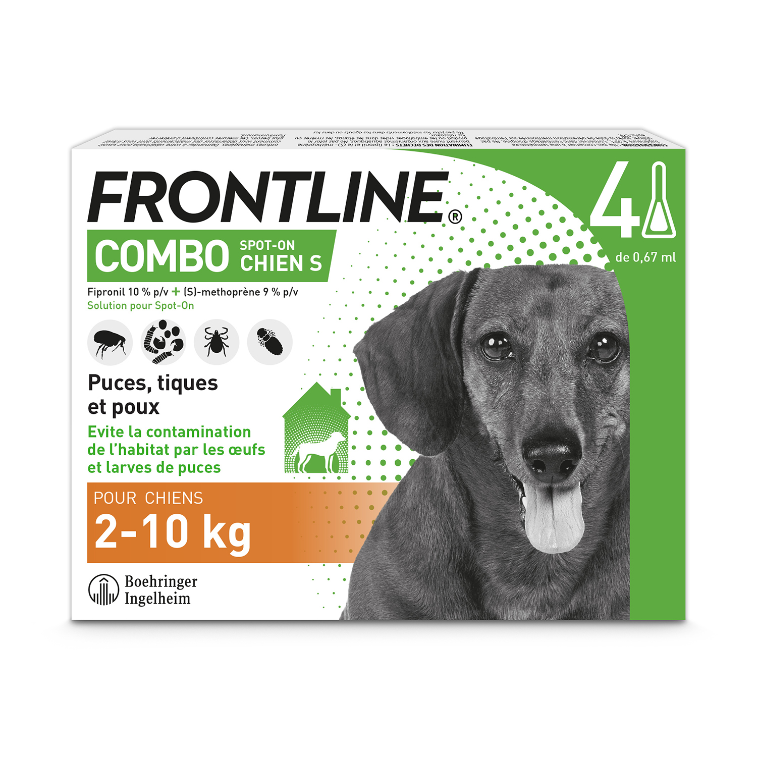 Frontline Combo Chien Taille S 4 pipettes