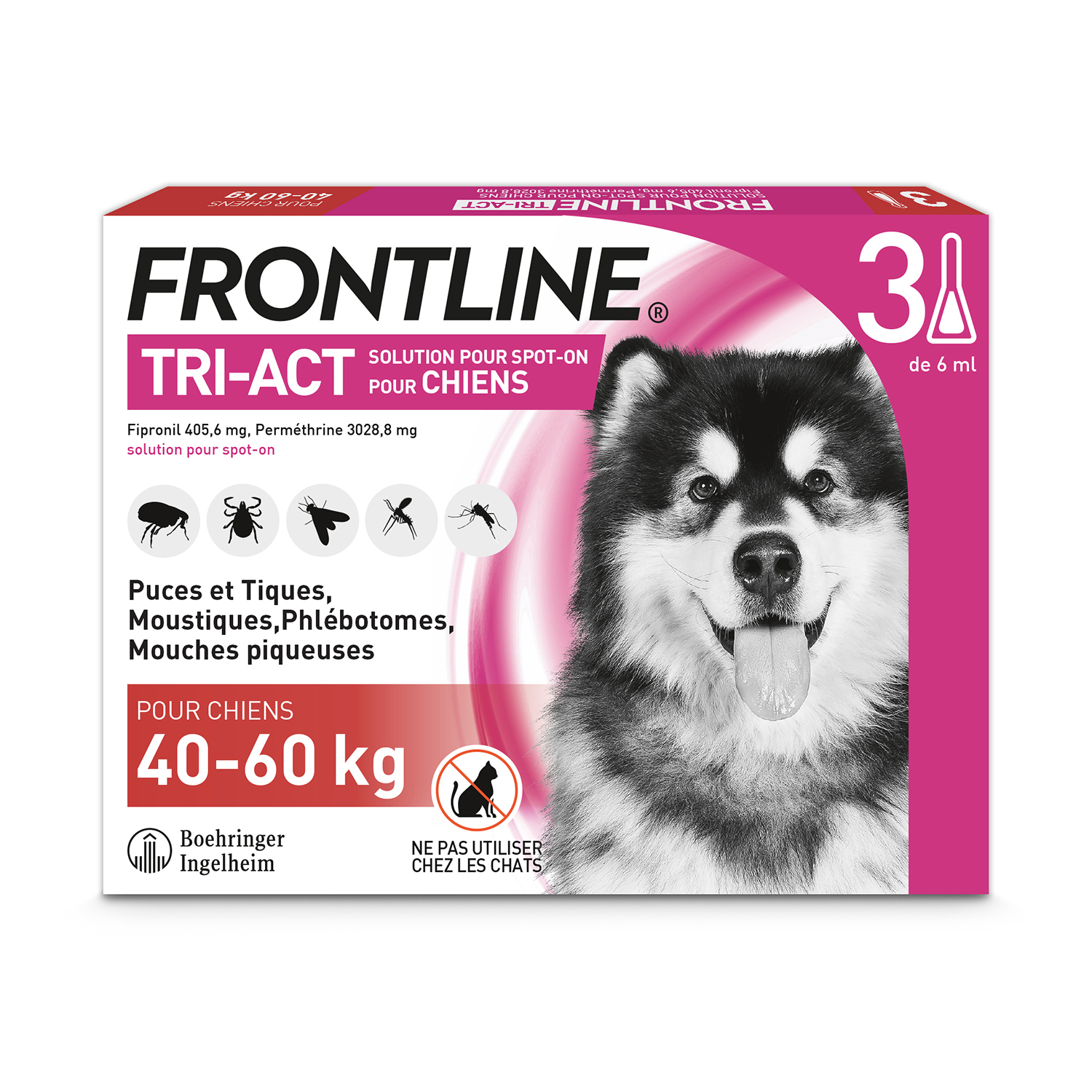 Frontline TriAct Chien Taille XL 3 pipettes