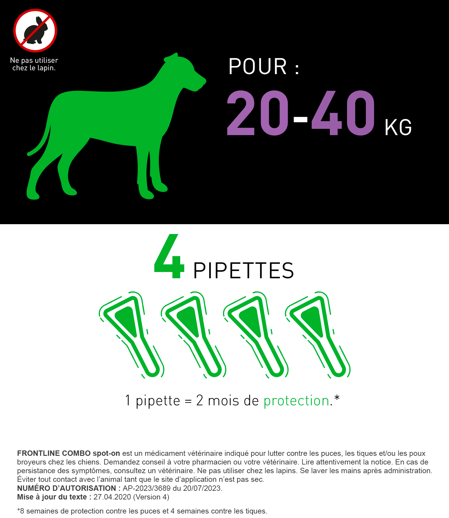 20-40kg combo chien