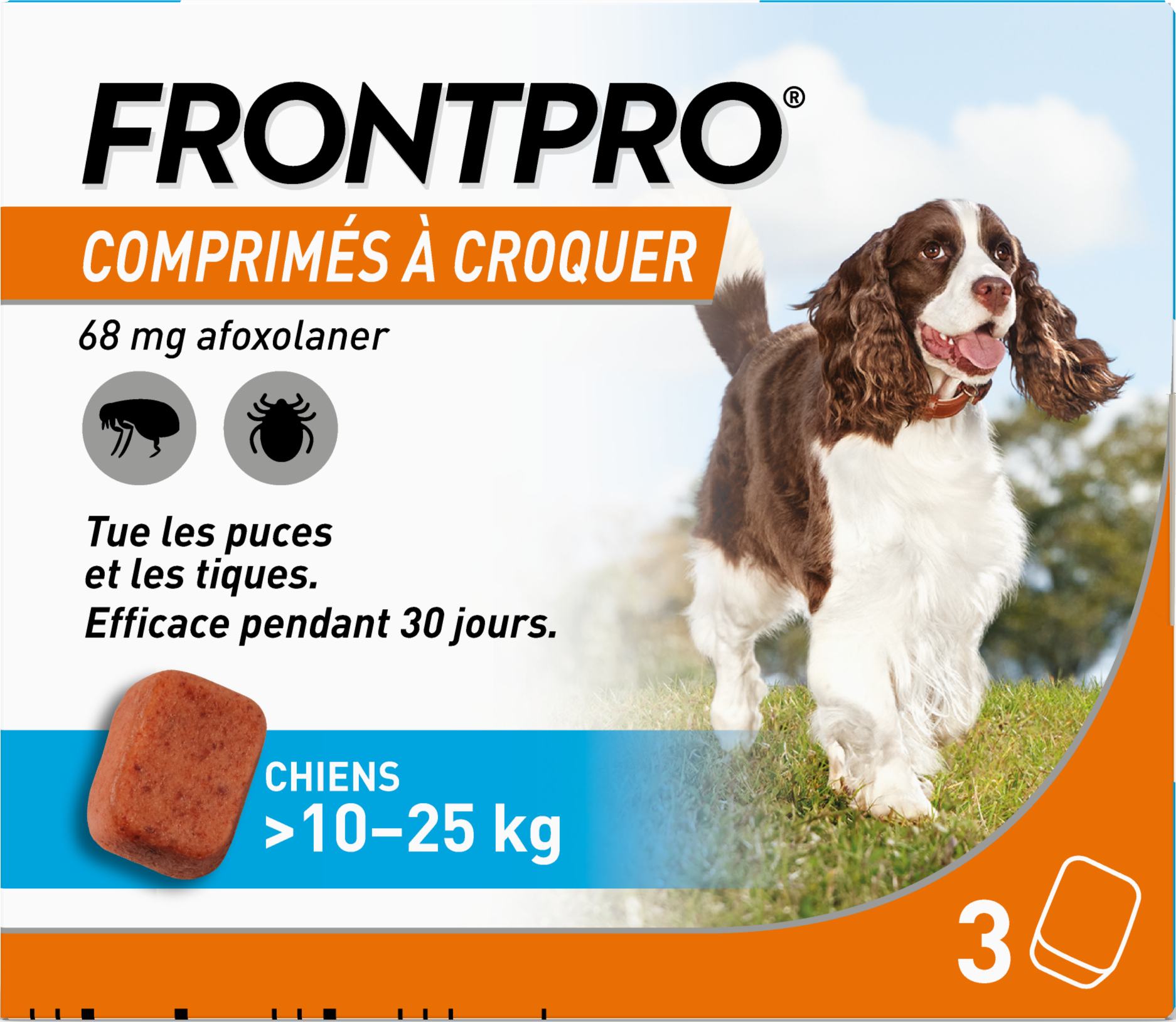 FRONTPRO  Comprimé Anti-puces et tiques chien et chiot