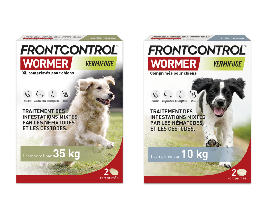 Frontcontrol Wormer Chien et Chien XL